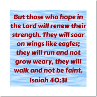 Bible Verse Isaiah 40:31 Posters and Art